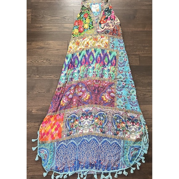 Dresses & Skirts - Lulalife Australia All‎ Over Mosaic BOHO Maxi Dress XS Floral Bohemian Pockets